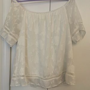 Off the shoulder lace top